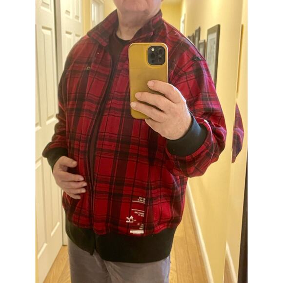 Rocawear Jacket Full Zip Men's 3X-Large Red Hunter's Plaid 128.9=Rack-12 - Picture 4 of 16